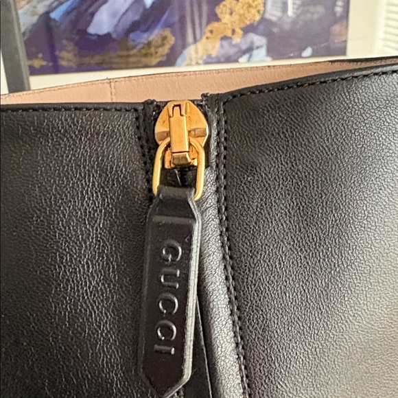 Gucci Black Leather High Heel Boots - Picture 5 of 8